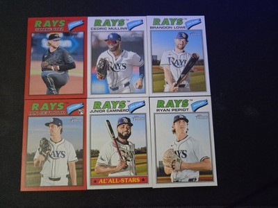Tampa Bay Rays Mlb 6 Card Lot
