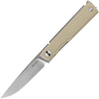 RUIKE D712 Linerlock Tan D712-T 3'' 8Cr13MoV G10 Folding Knife