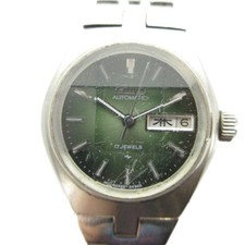 SEIKO 2206-0240 Automatic Watch Green Dial Silver Color