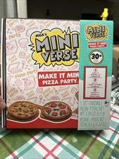MGA's Miniverse Make It Mini Pizza Party 30 Pieces, Toy Food for Pretend Play