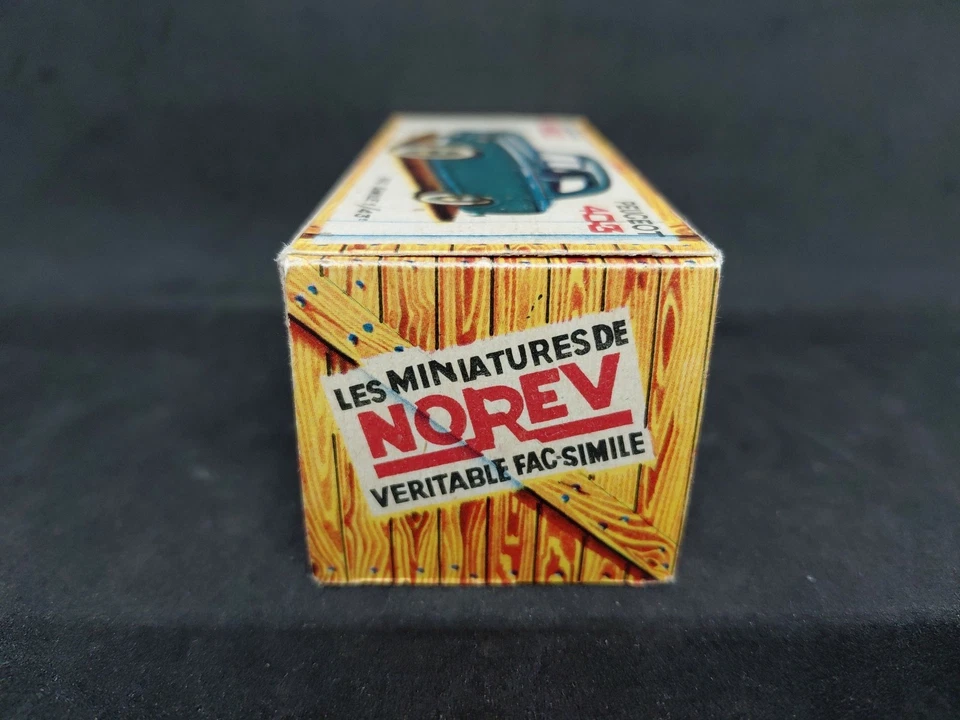 Norev 1/43 N9 Peugeot 404 Bleu Boite Vide D’origine - Photo 3/4