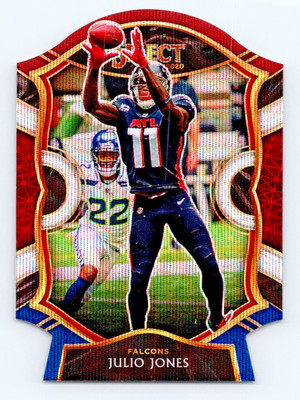 2020 Panini Select #6 Julio Jones Tri Color Parallel NFL Card ATL Falcons