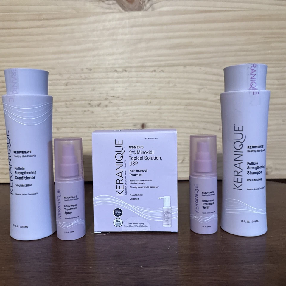 Kit de regeneración del cabello Keranique Keranique - Kit completo - Paquete de 5 Foto 2 de 3