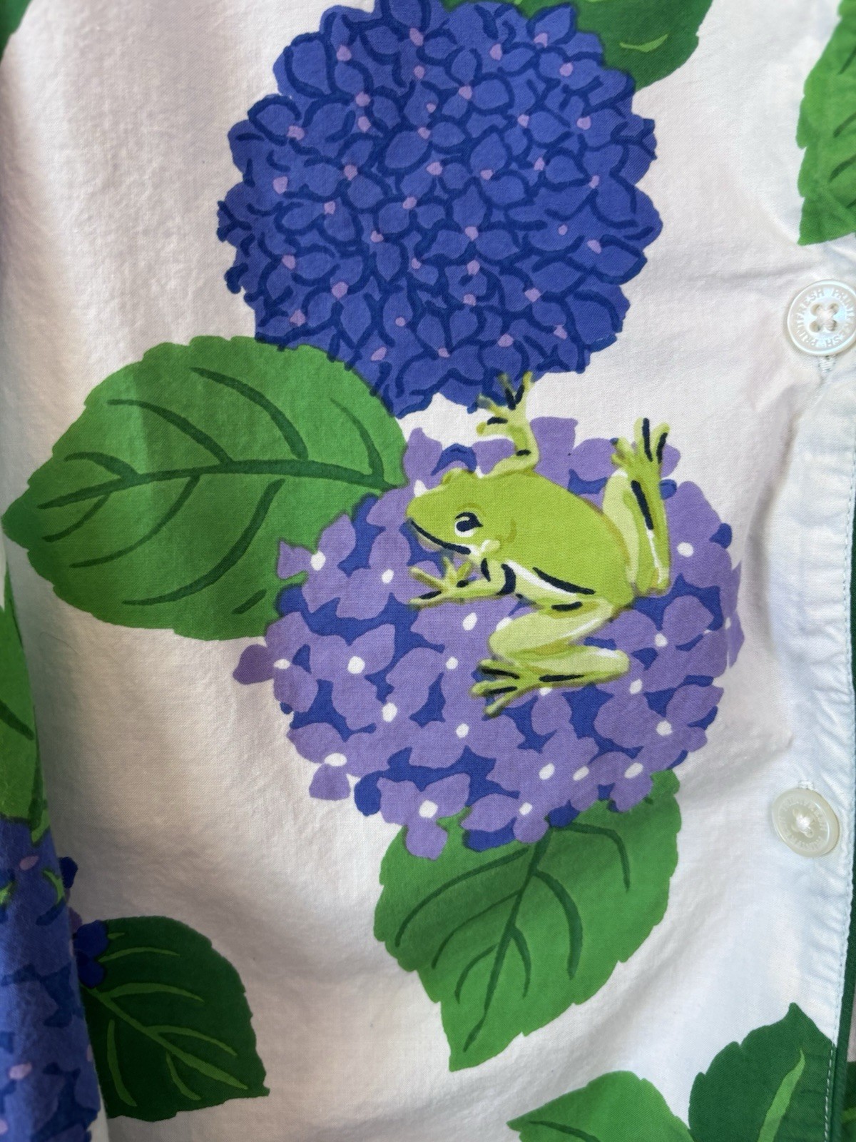Printfresh Hydrangea Hideaway Pajama Top 2X Plus … - image 3