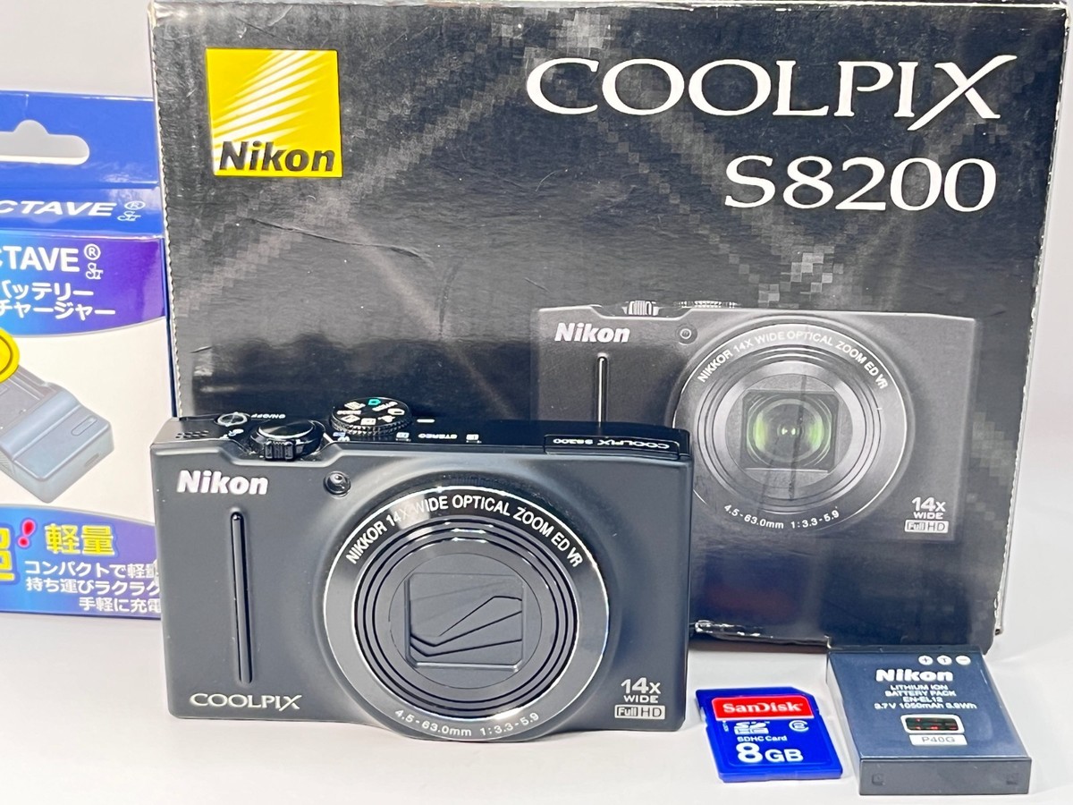 Nikon COOLPIX S8200 16.1MP 14x Zoom Compact Digital Camera Read