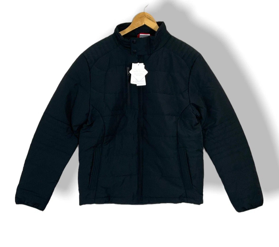 Russell Athletic Black quilted Jacket Size M casual work outdoors everyday