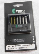 Wera Bit-Check 6 Universal 3 NEW 136380 BC 05...