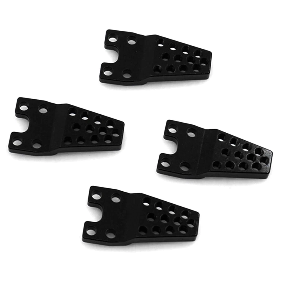 Soporte de choque inferior negro de 4 piezas para oruga axial SCX10 1/10 RC - Imagen 3 de 4