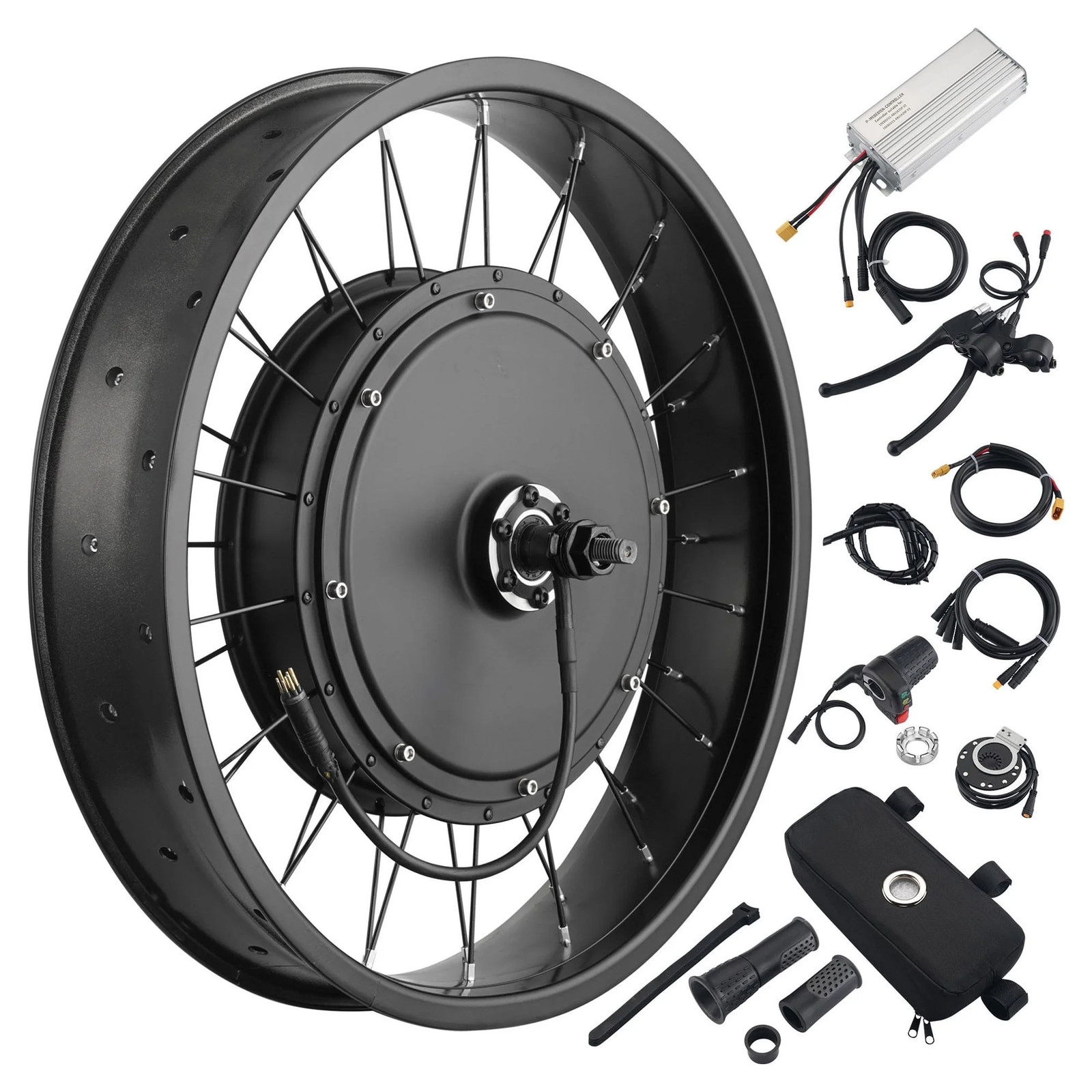 (New) Yescom 20"X4" Fat Tire 48V Ebike Electric Front Wheel Bicycle Conversion Kit 100 (270.00 USD)