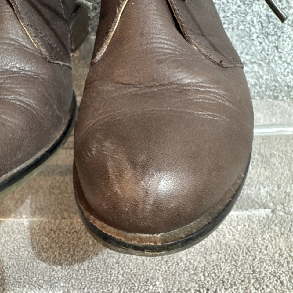 Botas Chukka Latigo Mujer Talla 8M Tobillo Cottagecore Boho Cuero Con Cordones Retro Foto 4 de 4