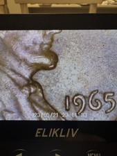 1965 ERROR One Cent Penny Die Cast Error Doubling Chin Error Rare Coin