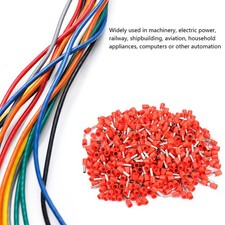 Image of 500pcs/set E2508 Cold Pressed Terminal Tubes Insulated Terminals Cable