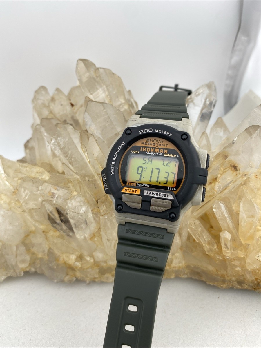 Timex Ironman Triathlon 200M Shock Resistant Watch With Casio Band