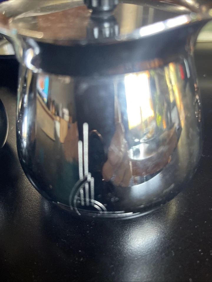 Juego de crema y azucarero de acero inoxidable Stelton con tapa Foto 3 de 3