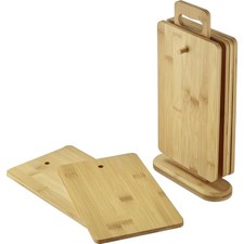 Westmark Breakfast Board Set – 6 Bread Boards incl. Holder, Boards for Breakfast