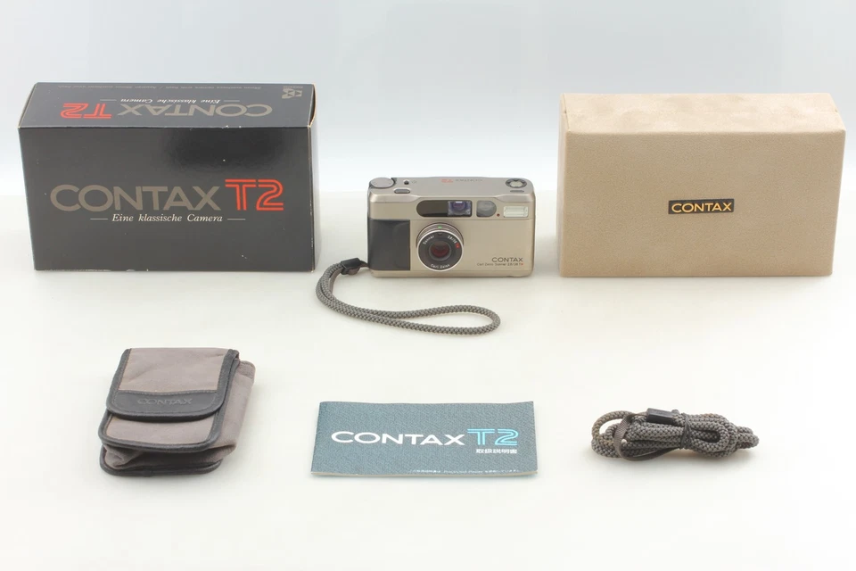 ALL Work [MINT w BOX] Contax T2 Silver 35mm Point & Shoot Film Camera From JAPAN - Image 3 of 4