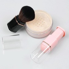 Pinceau de maquillage rétractable portable avec couvercle doux pour