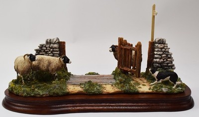 Border Fine Arts Right Place Wrong Time Sheep Dog & Collie Figurine