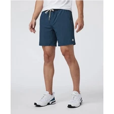 Vuori Men's Kore Navy Blue Lined Shorts Size XL Athletic Athleisure Workout 