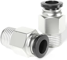Copper Male Straight 8Mm Tube OD X /8 BSP Push to Connect Fittings PC8-01 (Pack