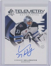 2024-25 SP Authentic Connor Hellebuyck Telemetry Auto #T-CH Hockey Card USA Gold