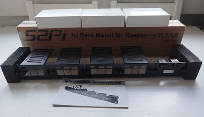 1U Rackmount für Raspberry Pi 5 19'' Server Rack NVMe SSD PCIe Expansion RS-P22
