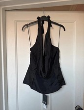 100% Silk Reformation tie halter top