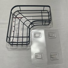 Corner Shower Caddy 8x3.75x1.5 Inch Black Adhesive Shower Caddy Rd Description
