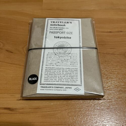 TRAVELERS COMPANY × tokyobike Passport Notebook Black RARE Travelers Factory