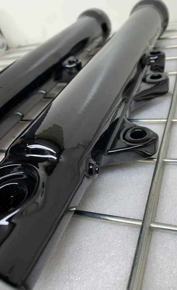 HORQUILLAS HARLEY SPORTSTER 1987-99 NEGRAS OEM XLH 883 XLH 1200 deslizadores intercambio Foto 4 de 4