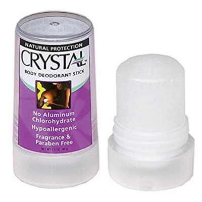 Crystal Natural Deodorant Stick Fragrance Free, 4.25 Ounce
