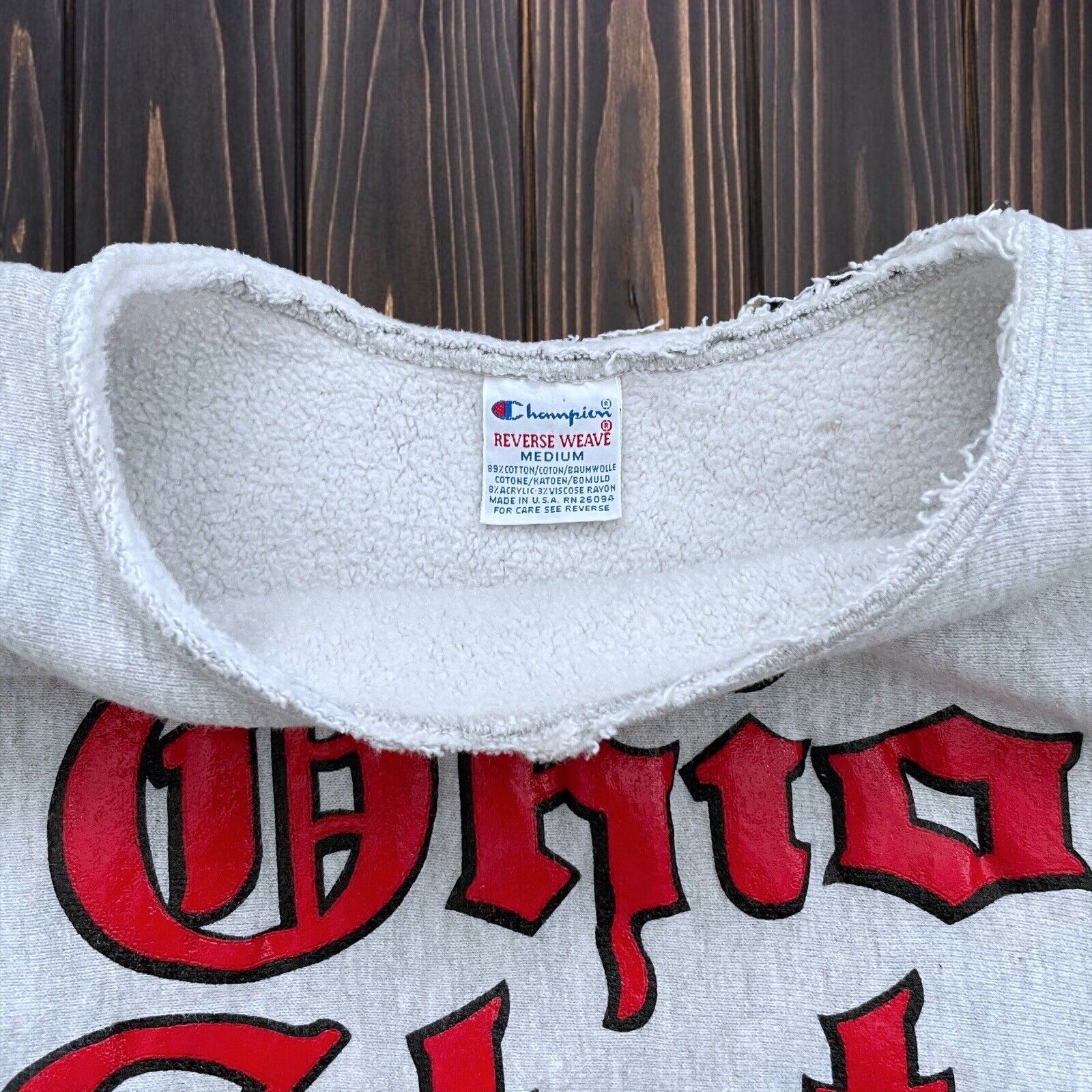 Vintage 80's Champion Reverse Weave Ohio State sw… - image 4