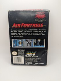 Air Fortress (Nintendo NES, 1989) w/ Box Manual, Dust Sleeve CIB Clean Copy