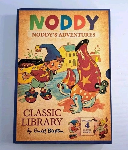 Noddy Classic Library Book Box Set Noddy's Adventures Enid Blyton Like New PB2Z