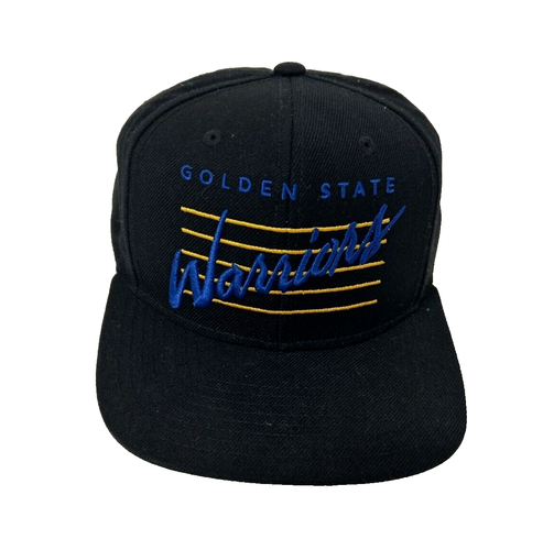 Golden State Warriors Mitchell & Ness Bars Logo SnapBack NBA Hat Cap Wool Blend