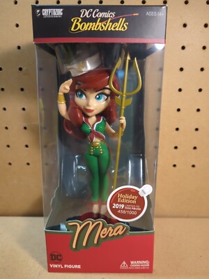 HOLIDAY EDITION Mera DC Bombshells Series 3 Vinyl Figure #458/1000 Pieces NEW