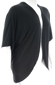 black kimono jacket plus size
