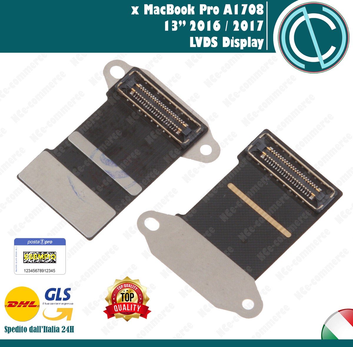 CÂBLE D'ÉCRAN LCD LVDS NAPPE EDP POUR MACBOOK PRO 15" A1707 ET A1990 - Foto 14