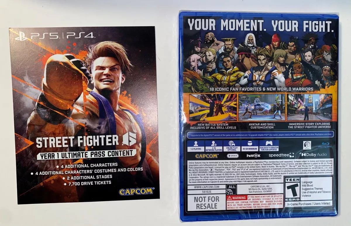  Street Fighter 6 - PS4 : Capcom U S A Inc: Everything Else