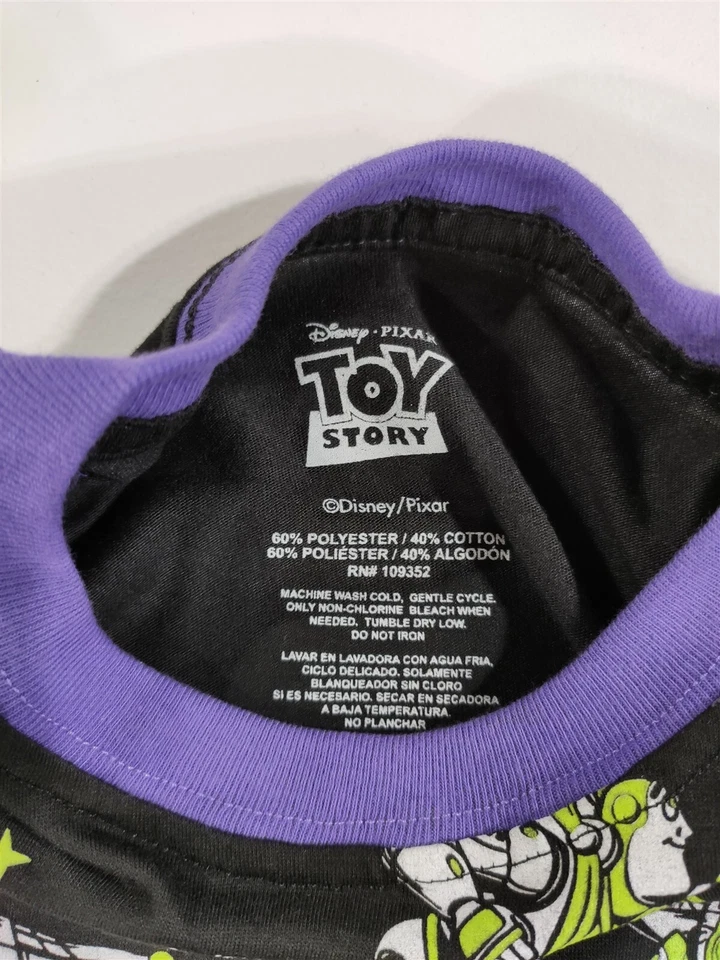 Camiseta Toy Story Niños Pequeña 5-6 Buzz Lightyear Nave Espacial Galaxia Gráfica Camiseta Foto 3 de 4