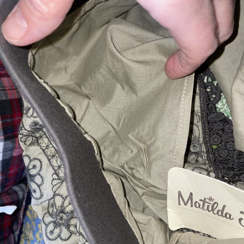 Matilda Jane 435 Shorts Olive Medallion Tried True Lace Embroidered New NWT 10 - Picture 9 of 9