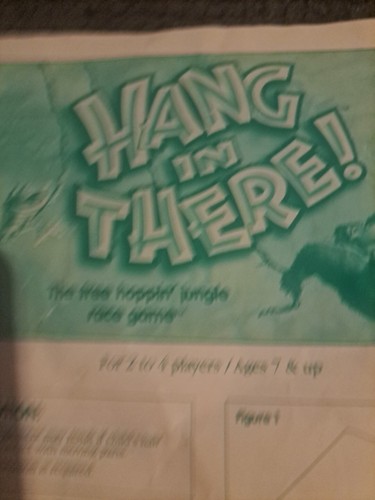 2000 Hang In There Game by Parker Brothers Replacement Instructions - Picture 2 of 7