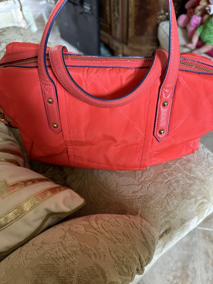 Vera Bradley Tangerine Preppy Poly Marlo 挎包/斜挎包手提包带肩带 — 第 2/4 张图片