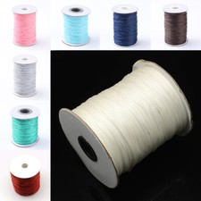1 Roll 2mm Korean Wax Polyester Jewelry Making Cords Crafts about 100yards/roll