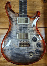PRS DGT Moons 1-Piece Top Charcoal Cherry Burst #0374161 Inc Hardcase