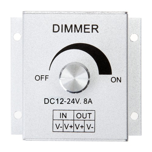 DC 12-24V 8A Single Channel Knob Dimmer Controller For Single Color LED Strip - Picture 7 of 9