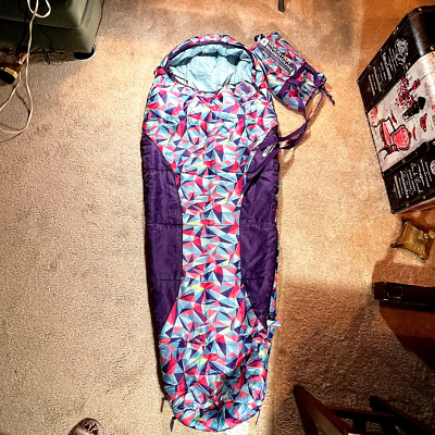Mountain Warehouse Apex Mini Mummy Sleeping Bag Patterned