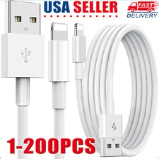 Fast USB Data Charger Cables lot Cords For Apple iPhone 5 S 6 7 8 13 14 X Plus