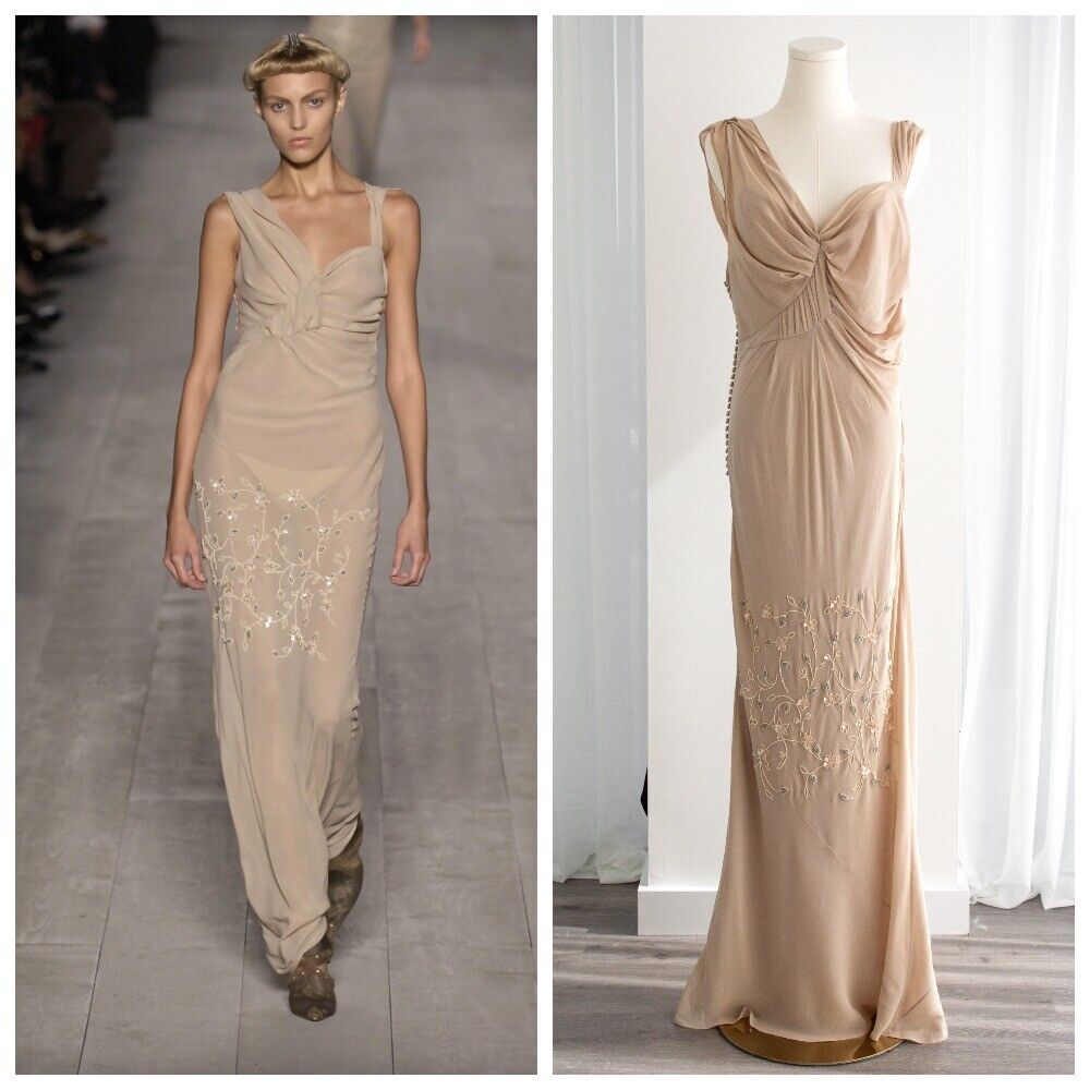 Christian Dior By John Galliano S/S 2007 Vintage Beige Christian Dior By John Galliano S/S 2007 Vintage Beige