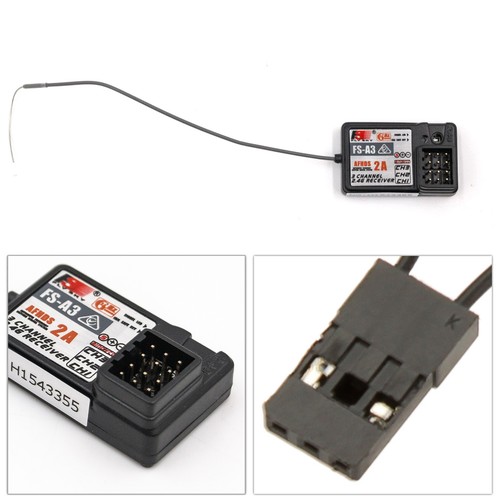 2Pcs Flysky FS-A3 AFHDS2A 2.4G 3CH Receiver for GT2E GT2G RC K5S6 - Picture 6 of 6